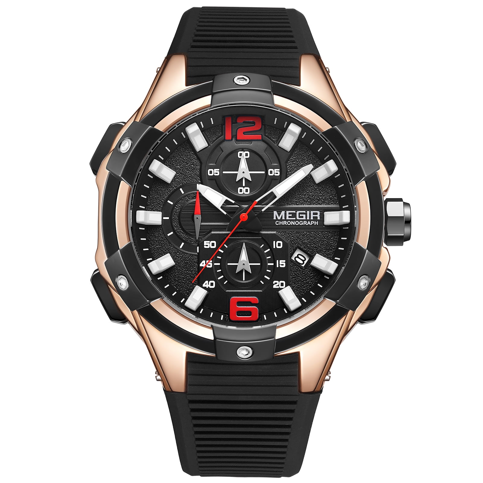 MEGIR Men Quartz Watch Exquisite Male Wristwatch Time Calendar Display