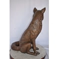 thumbnail image 5 of Fox Sitting Life Size Bronze Statue - Size: 20"L x 15"W x 28"H., 5 of 12