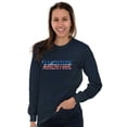 thumbnail image 3 of Ameritude American Attitude Funny Long Sleeve TShirt Men Women Brisco Brands L, 3 of 6
