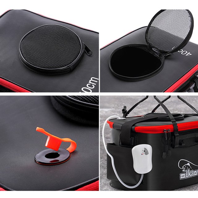 Lavabo De Pesca Contenedor de agua portátil de cubo plegable para lavado de autos hogar camping senderismo Sywqhk Para Estrenar