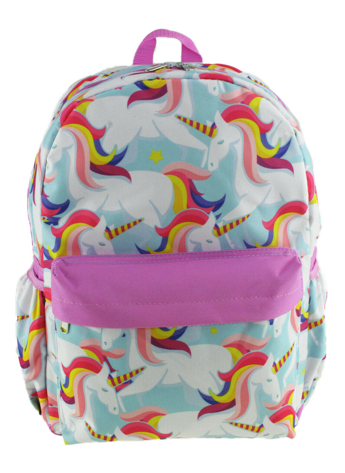 16 inch All Over Print Deluxe Backpack with Laptop Compartment (Unicorn