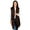 Chocolate, variant on Women's Trimmed Fleece Vest - Winter Collection