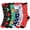 Christmas, variant on COUVER Women's Patterned Crew Socks Christmas Size 9-11 6 Pairs (12 Count)