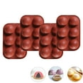 thumbnail image 1 of 4PCS 6 Holes Silicone Mold Hemispherical Baking Mold Round Shape Half Sphere Mold Non Stick, 1 of 8