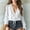 White, variant on Morttic Women's Elegant Solid Ruffle V-Neck Chiffon Blouse – Long Puff Sleeve Flowy Loose Boho Daily Vacation Peplum Shirt Wine Red,L