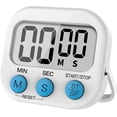 thumbnail image 1 of Temporizador visual digital Cronómetro Temporizador de cuenta regresiva con alarma fuerte, Respaldo magnético, Soporte, (blanco) kaili Sencillez, 1 of 2
