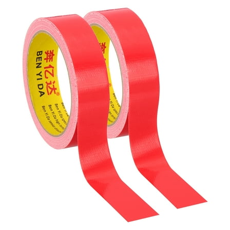 1"x0.01" Bookbinding Tape, 2 Roll 11 Yard Cloth Bookbinding Repair Tape Book Binding Tape Self Adhesive for Repairing Old Books, Red