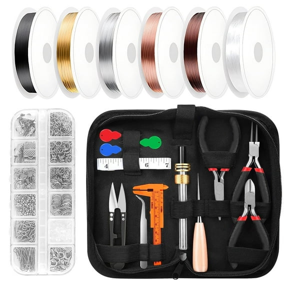 Jewelry Making Supplies Kits for Adults with Jewelry Making Tools, Earring Charms, Wires for Jewelry Making and Repair