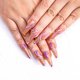 thumbnail image 1 of Prensa en las uñas 24 Uds. Taladro marrón bailarina larga diamantes de imitación ataúd brillante uñas postizas puntas postizas manicura para mujeres y niñas Namotu CZMR-YX171-3, 1 of 7