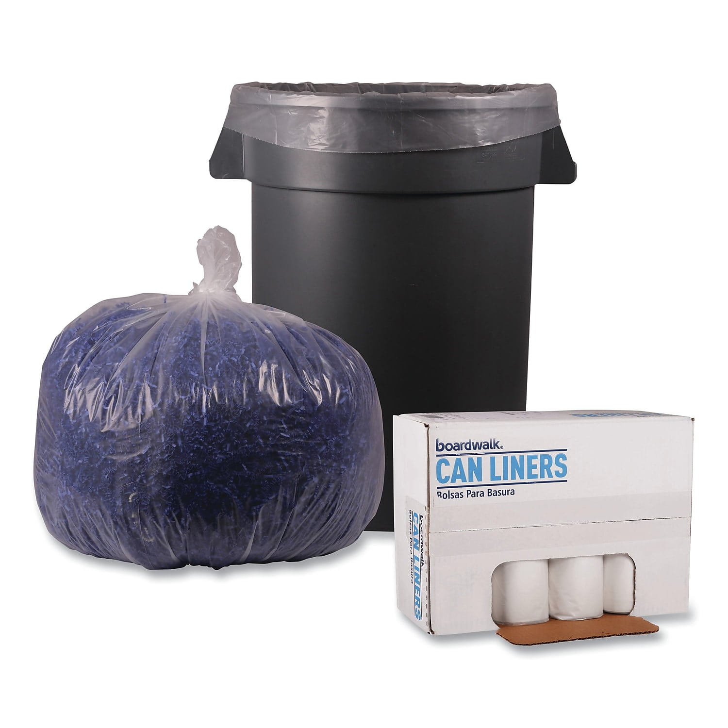 Commercial trash bags 33 gallon 24x28 .9 mil case of 240