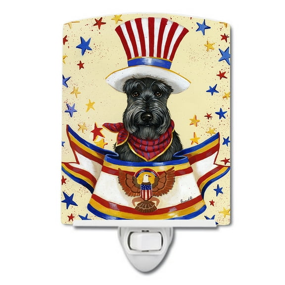 Caroline's Treasures PPP3183CNL ScottieCeramic Night Light, 6x4x3", multicolor