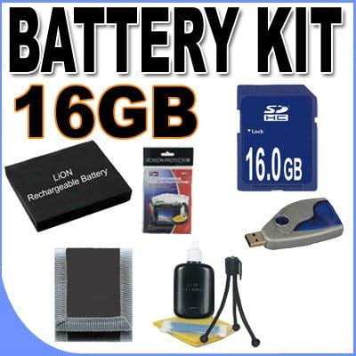 KLIC-7003 Lithium Ion Battery BigVALUEInc Accessory Saver 16GB Bundle for Kodak Easyshare Z950 Digital Camera