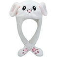 thumbnail image 1 of Cute Plush Bunny Rabbit Hat Rabbit Cap, Ear Moving Jumping Hat, 1 of 4