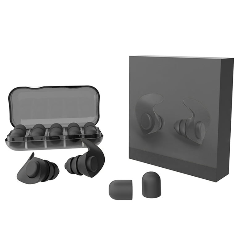 2Set Memory Foam Soft Earplugs Case Hearing Protection Ear Plug Sleep Earplug TY 