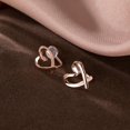 thumbnail image 5 of Solid 925 Sterling Silver Love Heart Clip On Earrings Ear Cuffs for Women Teens Heart Wrap Earrings No Piercing, 5 of 14