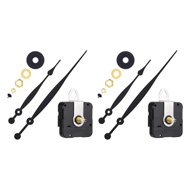 Bearachild Kit de movimiento de reloj de pared de alto de 11 piezas, mecanismo profesional, juego de Motor de repuesto, herramientas de 15 mm 2Conjunto