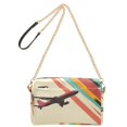 thumbnail image 2 of FORMRS Women Crossbody Purse with Chain Strap Vegan Leather Shoulder Handbag, Colorful Plane Stripes, 2 of 7