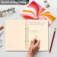 thumbnail image 4 of FORMRS 1-Subject Spiral Notebook 8" x 5" College Ruled 60 Refillable Sheet A5 Hard Cover, 2 Pack, Swirling Lines, 4 of 7