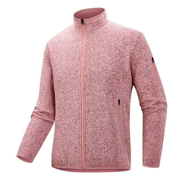 WRKEKC Veste Légère Coupe-Vent pour Hommes pour Randonnée Course Escalade avec Poches Zippées et Poignets Réglables Couleur Unie Rose TTG