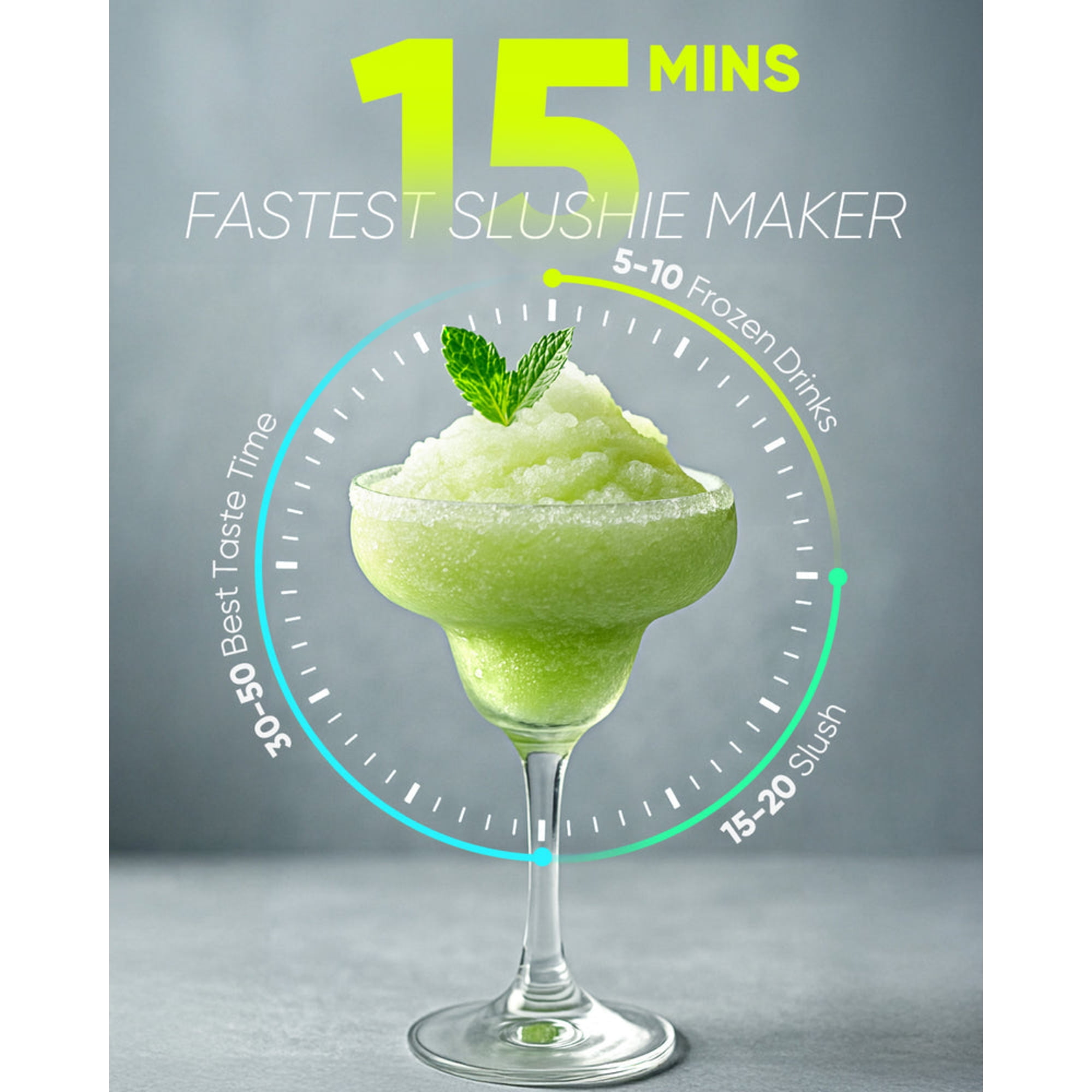 Inoviva S2.2 88oz Slushie Machine Smoothie Maker – Self Cleaning Frozen Drink Maker for Home