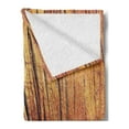 thumbnail image 2 of Rustic Soft Flannel Fleece Throw Blanket, Life Tree Concept with Divided Core Macro Circles Habitat Natural Wonder Growth Photo, Cozy Plush for Indoor and Outdoor Use, 70" x 90", Brown, by Ambesonne, 2 of 5