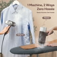 thumbnail image 4 of Newbealer Steamer for Clothes,120V-240V Dual Voltage Travel Size Garment Steamer,Horizontal & Vertical Steaming,Self-Cleaning for Global ＆ Europe Traveling,Chocolate, 4 of 8