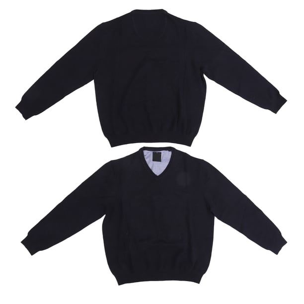 Suéter de manga larga top de punto suave con cuello en V de moda para hombres para trabajo de oficina ANGGREK Otros