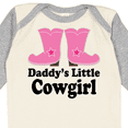 thumbnail image 4 of Inktastic Daddy's Little Cowgirl Girls Long Sleeve Baby Bodysuit, 4 of 5