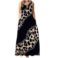 thumbnail image 2 of SMihono Robe Bohème d'Été pour Femmes Grande Taille Robe Sans Manches à Col Rond pour Femmes avec Imprimé et Poche Robe d'Été à Grande Ampleur, 2 of 5