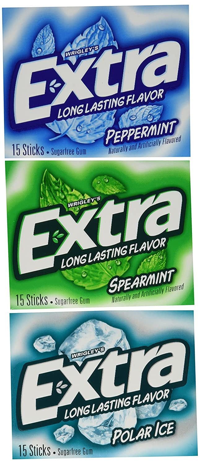 Wrigleys Extra 20 Pack Sugar Free Gum Mint Variety Box