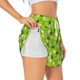 thumbnail image 2 of Bixox Women's St Patrick's Day7 pattern 2 in 1 Running Shorts - Lightweight Athletic Workout Gym Yoga Shorts Liner with Pockets - XX-Large, 2 of 7