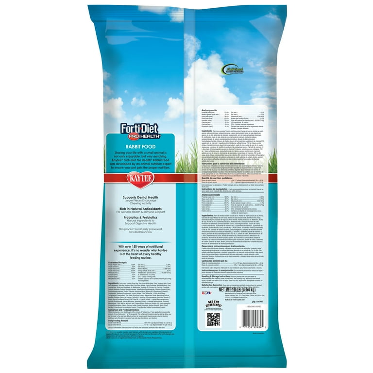 Kaytee forti hot sale diet rabbit food