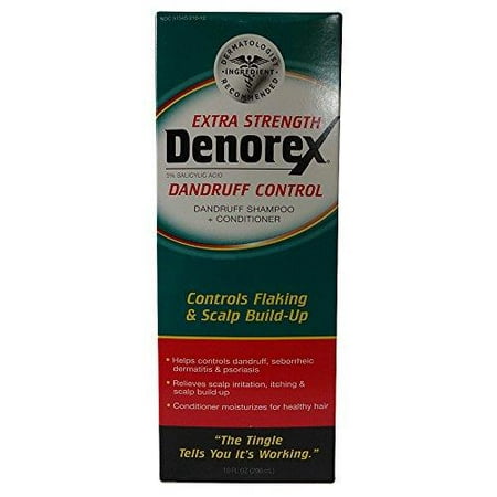 3 Pack - Denorex Extra Strength Pellicules shampooing et revitalisant 10 oz Chaque