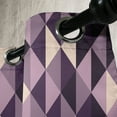 thumbnail image 3 of Ambesonne Geometric Grommet Curtain, Abstract Style Triangles, 50" x 120", Dark Purple Lilac, 3 of 6