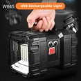thumbnail image 4 of Linterna LED Recargable USB Sunnimix de alto brillo Resistente para acampar negro W845, 4 of 8