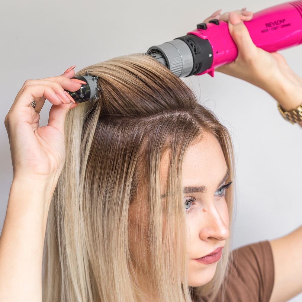 revlon 3x ceramic smoothing & volume 4 piece hot air kit