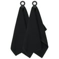 thumbnail image 2 of RITZ Hook and Hang Woven Kitchen Towel, Set of Two, Black, 2 of 7