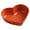 Orange Heart, variant on Queroig Dessert Dish Heart-shaped Stackable Drop Resistant Washable Sound Construction Pack Food Anti-deform Seasoning Plate for Dining Room