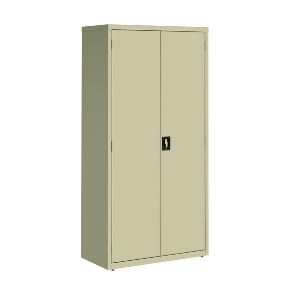 Hirsh Welded Steel Storage Cabinet with 4 Shelves, 18"Dx36"Wx72"H, Putty