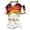 Germany-White-1, variant on Women's Soccer Jersey T-Shirt Germany Letter Print Short Sleeve V-Neck Casual Top, Elegant Graphic Print Blouse for Everyday Wear,S