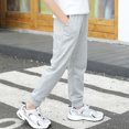 thumbnail image 6 of RUTAYY Toddler Baby Boys Girls Solid Color Loose Trousers Pants Sport Pants Children Sweatpants Loose And Warm Ankle Length Pants Sports Pants Comfort Pants, 6 of 9