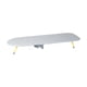 thumbnail image 2 of Tabla de planchar plegable con soporte para plancha. Tabla de planchar pequeña para apartamento o dormitorio. Gris amarillo, 2 of 9