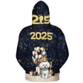 thumbnail image 2 of Happy New Year Bichon Frise Welcome 2025 Balloon Firework Party All Over Print 3D Hoodie Unisex Merch Hoodies Bichons Dog Lovers Gifts Idea - 01014, 2 of 6