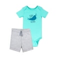 thumbnail image 4 of Little Star Organic Baby Boy 100% Organic Cotton Star-Pack Mix 'n Match Outfits, 6pc Gift Bag Set (NB-18M), 4 of 9