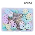 thumbnail image 3 of DRESSMINAKING PINDS POSICIONADOR DE BORDADO DIY CRAFT FIJACIÓN SER TABLES DE TABLA DE COSTIDOS Herramientas Herramientas Accesorios Color Aleatorio 4 orificios 100pcs seitruly HA012259-12, 3 of 7