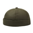 thumbnail image 3 of Breathable Adjustable Linen Cap for Men Women No Brim Casual Summer Hat, 3 of 8