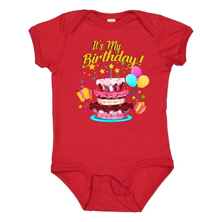 

Inktastic It s My Birthday Boys or Girls Baby Bodysuit