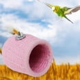 thumbnail image 3 of Suave invierno cálido de pájaro Colgando Cama de juguete Suministros de Hamster Cave Budgie Espesar para Lovebird Animal Per tornillo rosa Colco Cama Hamaca Loro, 3 of 8