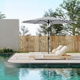 thumbnail image 6 of EastVita 9FT Outdoor Patio Umbrella Outdoor Table Umbrella Market Umbrella With Push Button Tilt and Crank Navy Blue, 6 of 6