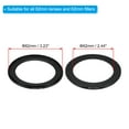 thumbnail image 2 of Uxcell 82mm-62mm Metal Step Down Ring with Cleaning Cloth, 2 Pack Camera Lens Filter Aluminum Adapter Ring, 2 of 6